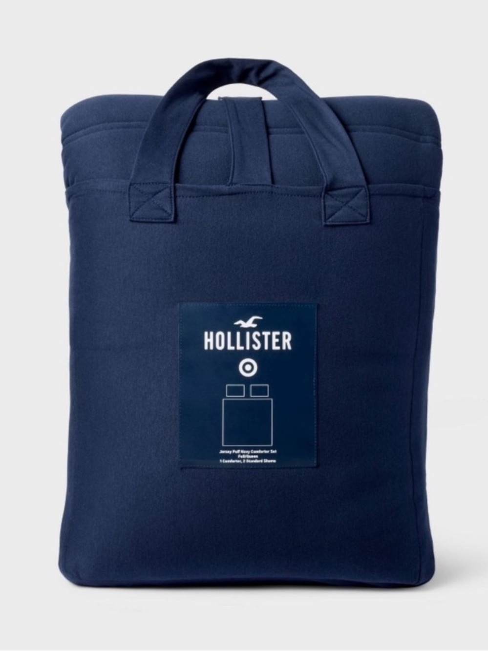 NEW Hollister Target Full/Queen Jersey Puff
Comforter Set Navy Blue
